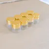 저장 병 12pcs/lot 30 30mm 10ml 작은 유리 병 금속 캡 골드 스크류 상단 작은 항아리 vials 미니 컨테이너