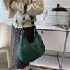 Avondtassen retro suède schoudertas vrouwelijk grote capaciteit dumpling mode dames handtas ontwerper draagbare casual oksel bolsa