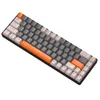 K68 Dual-Mode Bluetooth Compatible 5.0 Mechanical Gaming Keyboard 2.4G 68 Keys Hot-swappable Wireless Mechanical Keyboard For PC