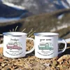 Mokken Personaliseerde aangepaste naam Campervan Email Mok Camping Vakantie Campfire Coffee Travel Water Cups Camper Van Gifts 221122