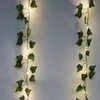 Faux bloemen groen 12 stks esthetische kamer decor kunstmatige planten led Ivy Garland nep blad wijnstokken hangen voor huis woondecoratie slaapkamer 221122
