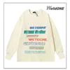 Designer Luxury We11Done Neon Screen Foam Printed Men and Women Sweater Welldone High Street Loose Lovers Long Sleeve