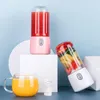 Juicers Portable Electric Juicer 500 ml Smoothie Blender Cup Six Knife Mini USB Blenders Trådlös tryck Juice Manual laddning