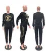 2024 Designer Brand Jogger Suit Women Tracksuits بطبعة غير رسمية من قطعتين مجموعة سروال سراويل سيدة ملابس طويلة الأكمام