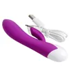 IKOKY double baguette de vibration USB jouets sexuels rechargeables pour femmes AV Rod vibrateur baguette magique masseur 10 vitesses bâton vibrant C1811088329026