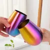 Mugs 500ml Stainless Steel Beer Wine Cup Rose Gold Tumbler Cocktail Juice Milk Metal Drinking Mug for Bar Outdoor Drinkware 221122