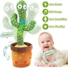 Christmas Decorations Decoration Dancing Cactus Electron Plush Toy Soft Doll Babies Can Sing Dance Birthday Present Gift 221122