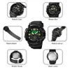 Нарученные часы винтажные мужчины военные часы 50 м водонепроницаемые наручные часы Skmei Top Brand Casual Sport Style Digital Clock Pu Band Original 221122