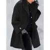 Misto lana da donna Cappotto da donna invernale Moda stile preppy coreano Retro Versatile Giacca a vento Casual Warm Woolen Oversize Manteau Femme Hiver 221123