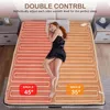 Accessoires intérieurs 1 pc électrique électrique matelas en flanelle cutanée chauffée électrique couvercle 9 niveaux de température couverture auto de bouchon EU lavable