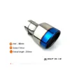 Andra bildelar äkta bunrt blå outlet114 est stil rostfritt stål bilavgasspets för vw benz porsche droppleverans mobiler mo dhmwx