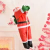 Christmas Decorations Climbing Rope Ladder Santa Claus Christmas Pendant Hanging Doll Tree Ornament Outdoor Home Decor 221123