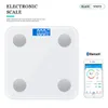 Масштаб массы тела Bluetooth Digital Smart Want Wassing Fat Electronic светодиоды 18 наборов наборов здоровой с приложением Okok 221121