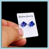 ￖvrigt ingen h￥lmagnet stud￶rh￤ngen kristall diamant kub klipp en kvinnlig m￤n mode smycken sl￤pp leverans dhwhf