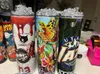 2 giorni di consegna 50 pezzi/bicchieri di cartone Sublimation Blanks Tumbler dritto 20 once in acciaio inossidabile tazze a parete isolate con coperchio e paglia 1123