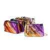 Bolsas de ombro de ombro, junta ao ver￣o Bolsa PU colorida met￡lica para bolsa port￡til de higiene pessoal port￡til