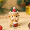 Décorations de Noël Mini animaux Figurine ours mouton cerf ornements pour accessoires décoratifs de noël Navidad décor