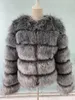Dames bont faux zadorin lange mouw jas winter mode dikke warme jassen bovenkleding nepjack kleding 221123