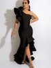 Party Dresses Women Maxi Long Evening Black Bare Shoulder Backless High Low Floor Length Mermaid Dress Wedding Event Gowns 221123