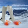 Sports Socks Winter Electric Heating Breatble Foot Warmer Heater Thermal Stockings uppvärmda skidstrump 221122