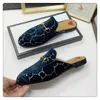 2022 Designer Princetown Slippers Genuine Leather Mules Women Loafers Metal Chain Comfortable Casual Shoe Lace Velvet Slipper WIth Box