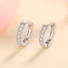 Hoop Huggie Trendy 925 Sterling Silver Full D Color Earrings Women Jewelry VVS1 Circle Birthday Gift 221119