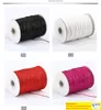 Cord Wire Jewelry Findings Components 1Mm Nylon Beading String Thread Line Braided Accessories For Diy Making 45MeterRoll Black White Red