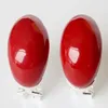 Charm 925 Silver 18mm Coral Beads Stud arics Moder