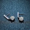 Charm Cosya Real 1 karatowe kolczyki dla kobiet 100% 925 Srebrne Diamond Party Wedding Prezenty biżuterii 221119