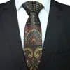 Bow Ties RBOCOMen's Tie 8cm Necktie Floral For Men Geometry Pattern Neck Yellow & Brown 5 Colors Business Party Wedding