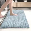 Alfombrillas de baño de chenilla suave para habitación, alfombras absorbentes con mechones, alfombrilla de ducha antideslizante para el hogar, alfombra lavable decorativa para entrada de suelo 221123