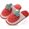 Pantofola Pantofole in cotone per bambini Cartone animato femminile Fragola Bella peluche Principessa Baby Winter Kids 221123