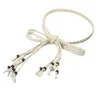 Riemen riem jurk decoratieve taille dames touw mode riem slanke kwast geknoopte ketting accessoires