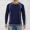 Erkek Tişörtleri Moda Erkekler Hızlı Kurutucu Nefes Alabası T-Shirt Uzun kollu Gevşek Fitness Spor Açık Hava Yürüyüş Spor Rahat