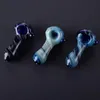 smoke accessory tobacco Glass Smoking Pipes Pyrex Oil Burner Pipe 2.75 Inches HandPipe Spoon Pipes Mixed Color