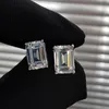 Stud Oevas Elegant Solid 925 Sterling Silver 5A Gemstone White Gold Earrings Ear Women Gifts Fine Jewelry Wholesale 221119