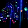 Noel Süslemeleri Perde Led Işıklar Ev için Mutlu Noel Dekorasyonları Kar Tanesi Icikle Işıkları Natale Navidad Noel Dekorasyon Yıl 2023 221123