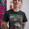 Męskie koszulki Walt Whitman Tshirt retro T-shirt unisex