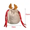 Present Wrap 1020pcs Julpåsar Velvet Candy Packaging Reindeer Antlers Box Pumpkin Party Favors for Wedding 221122