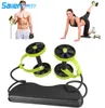 Sport Core Double AB Roller Wheel Litness Enernices Eductions Tearer Termming Trainer at Home Gym9492759