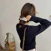 Women's Sweaters Vintage Women Minimalist Stretch Office Lady Clothing Simple Pure Long Sleeve Stylish Ins Female Pullover Chic Knitwear 221123