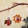 クリスマスの装飾48pcsクリスマス木製飾りウッドハンギングペンダントパーティーデコレーションホームキッド年ギフトクリスツリーパペットクリスマス221123