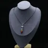 Outros conjuntos de jóias 7 colar de chakra cura Irregar Natural Stone Agate Cristal Pingente Pingente Colares Organ Sete acredita que Fash Dhlyw