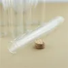 Storage Bottles 6 Pieces 30 200mm 110ml Corks Glass Bottle Stopper Long Tube Spicy Transparent Container Jars Vial