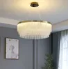 Nordic Lamp Main Living Room Postmodern Chandeliers Luxury High-End Bedroom Lamp Atmospheric Home Restaurant Crystal Pendant Light