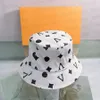 Fashion Alphabet Bucket Hat Designer Stingy Brim Hats for Mens Woman Casual Caps 2 Colors9586241