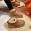 Buty 2023 Wełna owczacza kompleksowa antiskid śnieg mini krótkie ciepłe zimowe buty Botas Mujer 221123