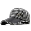 Ball Caps Trendy Houndstooth Cap Classic Brown British Check Designer Hat Brand Baseball Hats For Girl Women Winter Trucker Bone 221122