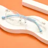 Lunettes de soleil Cadres TGCYEYO Arrivée Adolescents Enfants TR Ronde Optique Confortable Silicone Coloré Ultraléger Rétro Lunettes Unisexe