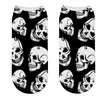 Chaussettes homme mode impression Halloween hommes cheville drôle squelette heureux chaussettes courtes crâne Chaussettes noël Fantaisie fou